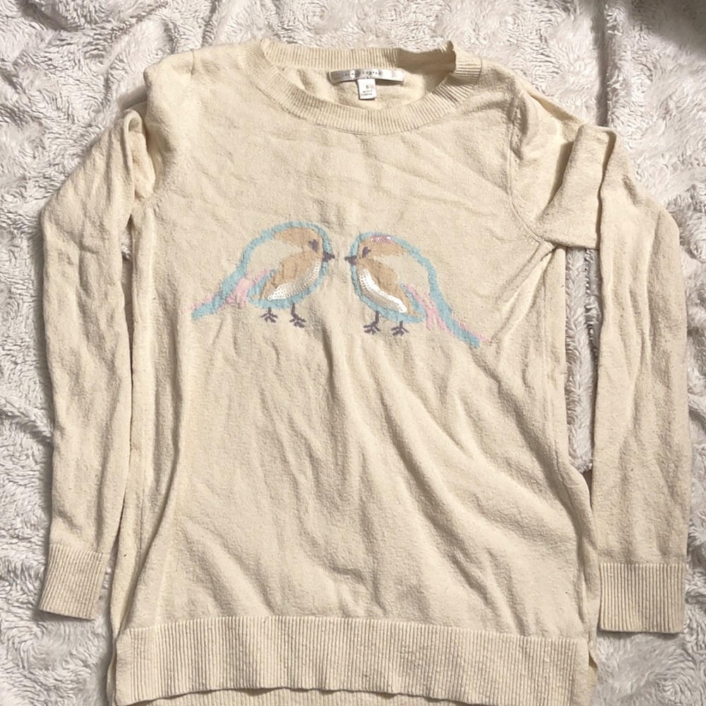 Lauren Conrad long sleeve love birds top